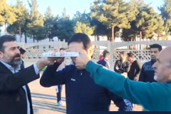 ایین بدرقه تیم فوتسال دانشگاه 