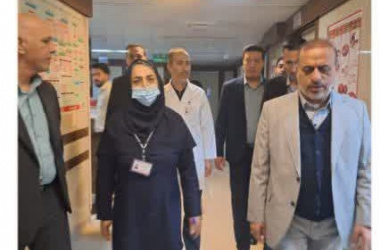 ارزیابی وضعیت خدمات درمانی در بازدید فرماندار شاهرود از بیمارستان امام حسین(ع)