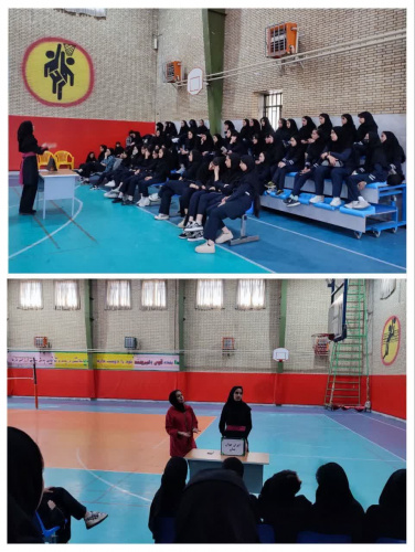 کلاس آموزشی با شعار ایران جوان بمان