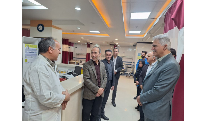 بازدید دکتر امامیان رئیس دانشگاه علوم پزشکی شاهرود از بیمارستان امام حسین(ع) و بهار شاهرود